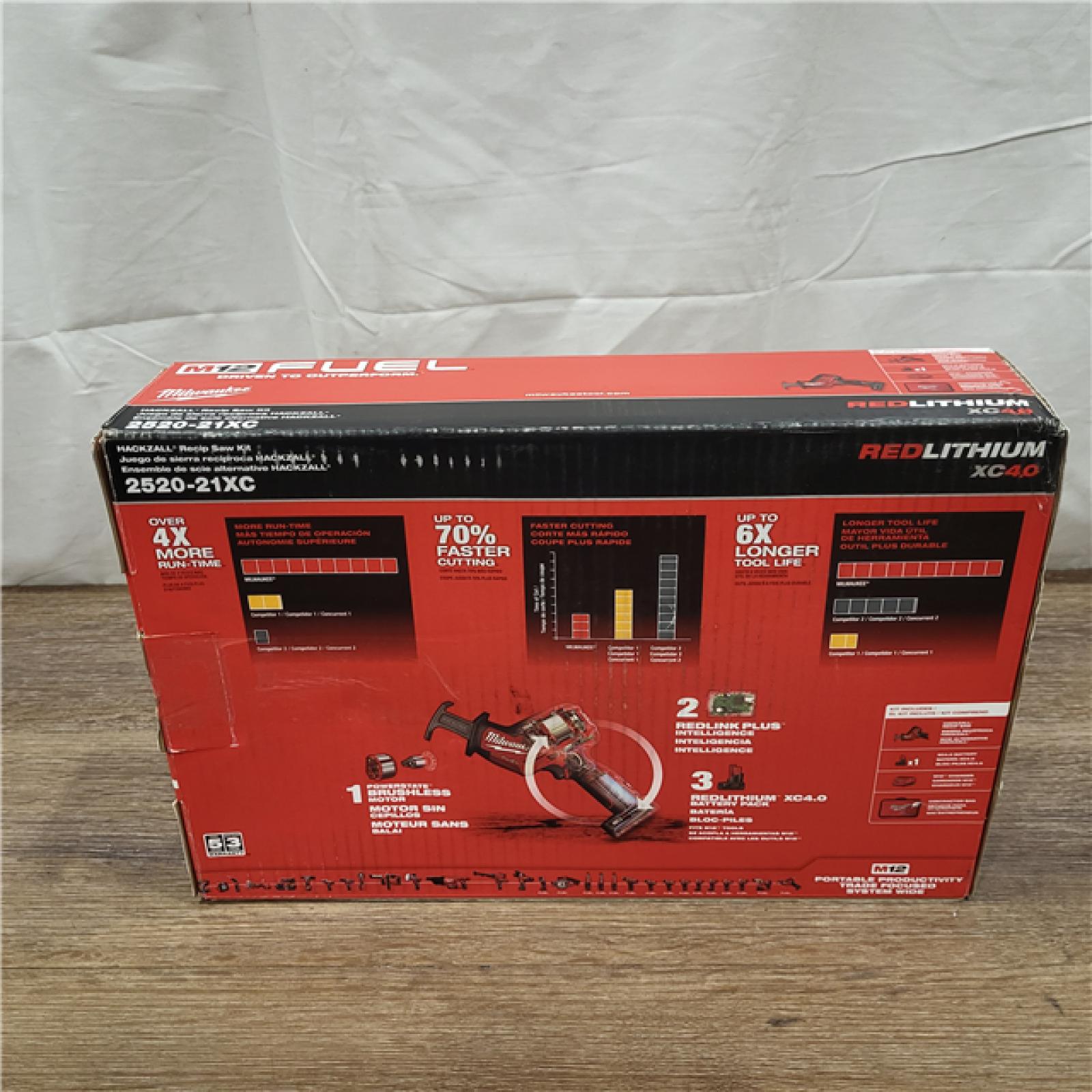 AS-IS MILWAUKEE M12 Fuel Kit De Sierra Sable Reciproca Hackzall Con 1 BaterÃ­a Milwaukee