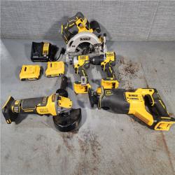 HOUSTON LOCATION - AS-IS DEWALT 5 TOOL COMBO KIT W/ (2) BATTERY & CHARGER