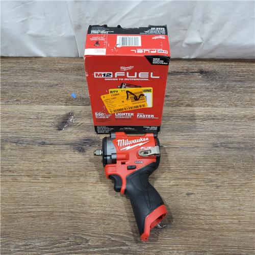 AS-IS Milwaukee M12 FUEL M12 3/8 in. Cordless Brushless High Torque Impact Wrench Tool Only