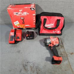 HOUSTON LOCATION - AS-IS Milwaukee M18 1/2 in. Cordless Brushless High Torque Impact Wrench Kit (Battery & Charger)