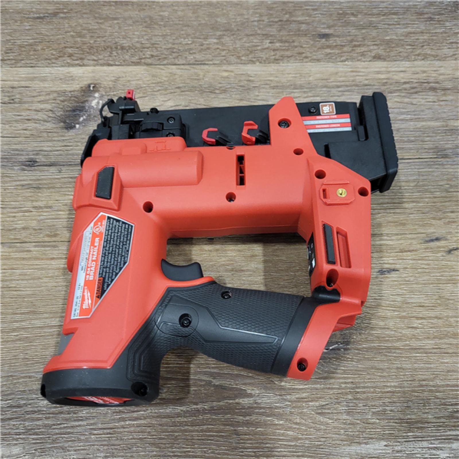 AS-IS M12 FUEL 12-Volt Lithium-Ion Brushless Cordless 18-Guage Compact Brad Nailer (Tool Only)