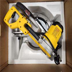 AS-IS DEWALT 15 Amp Corded 12 in. Compound Double Bevel Miter Saw