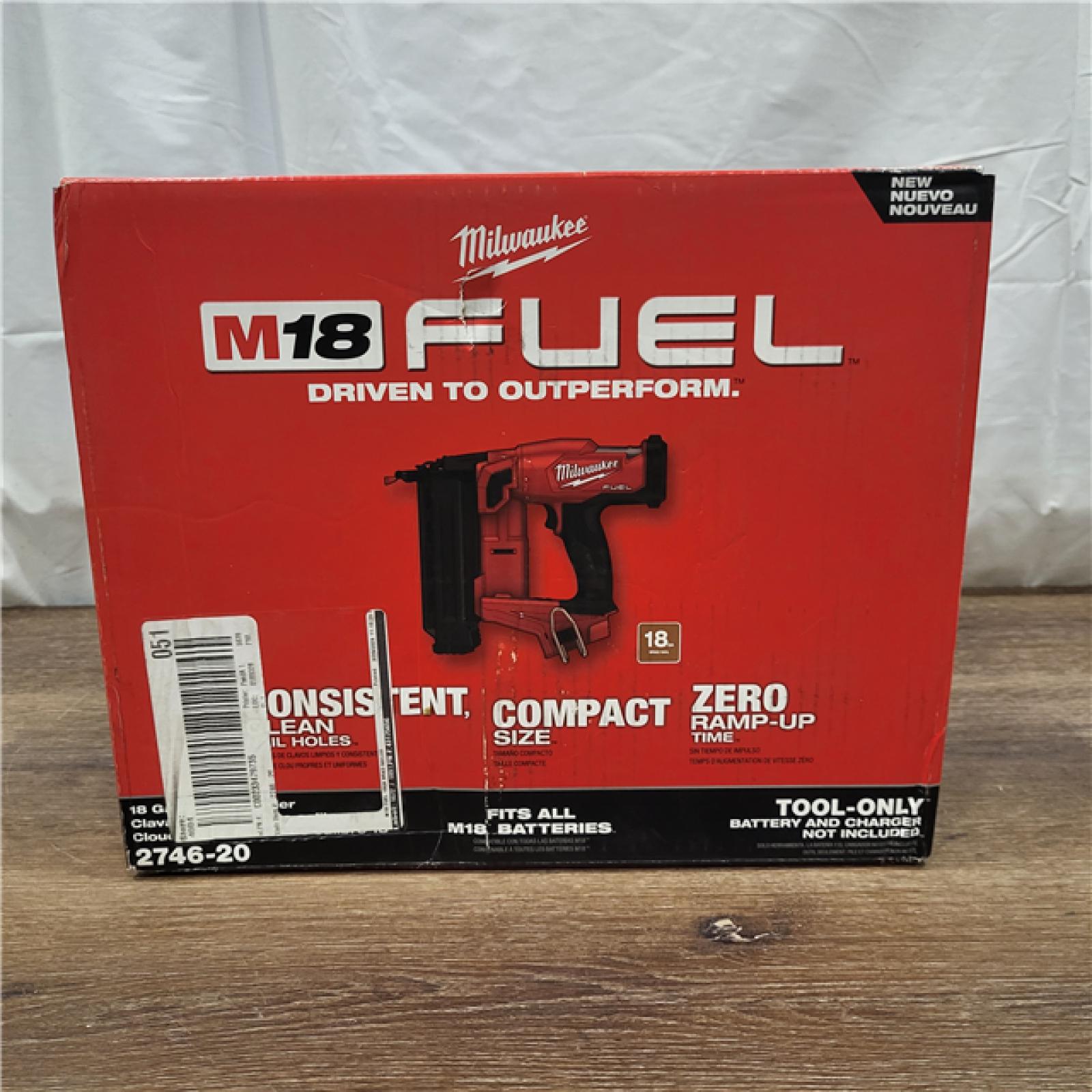 AS-IS Milwaukee M18 Fuel 18V Brushless 18-Gauge Brad Nailer 2746-20 (Bare Tool)