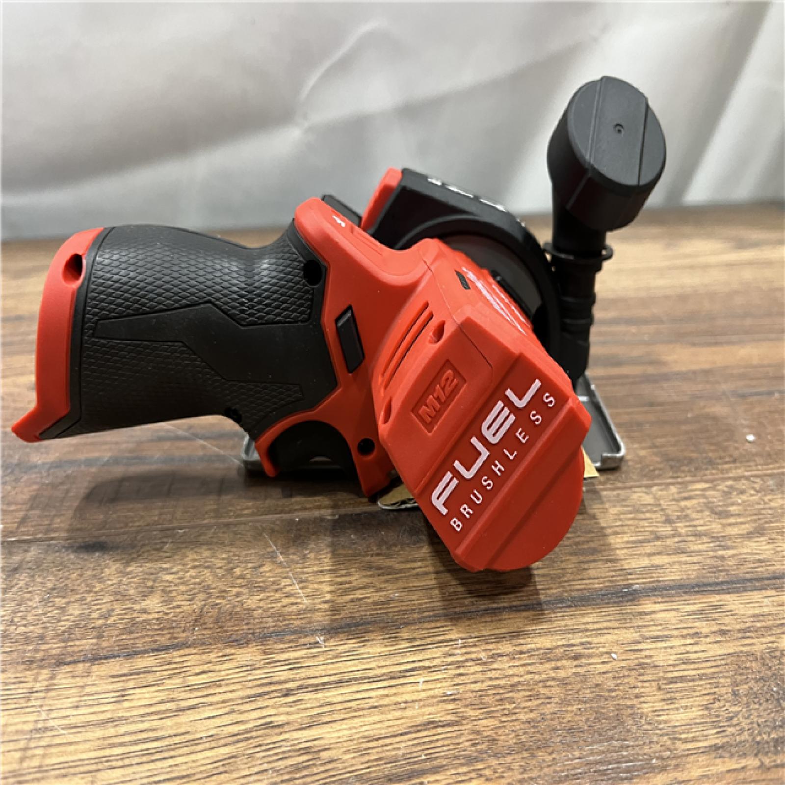 AS-IS MILWAUKEE M12 FUEL 12V Lithium-Ion Brushless Cordless 3 in. Cut Off Saw (Tool-Only)