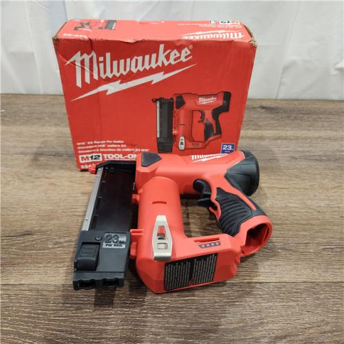 AS-IS M12 12-Volt 23-Gauge Lithium-Ion Cordless Pin Nailer (Tool-Only)