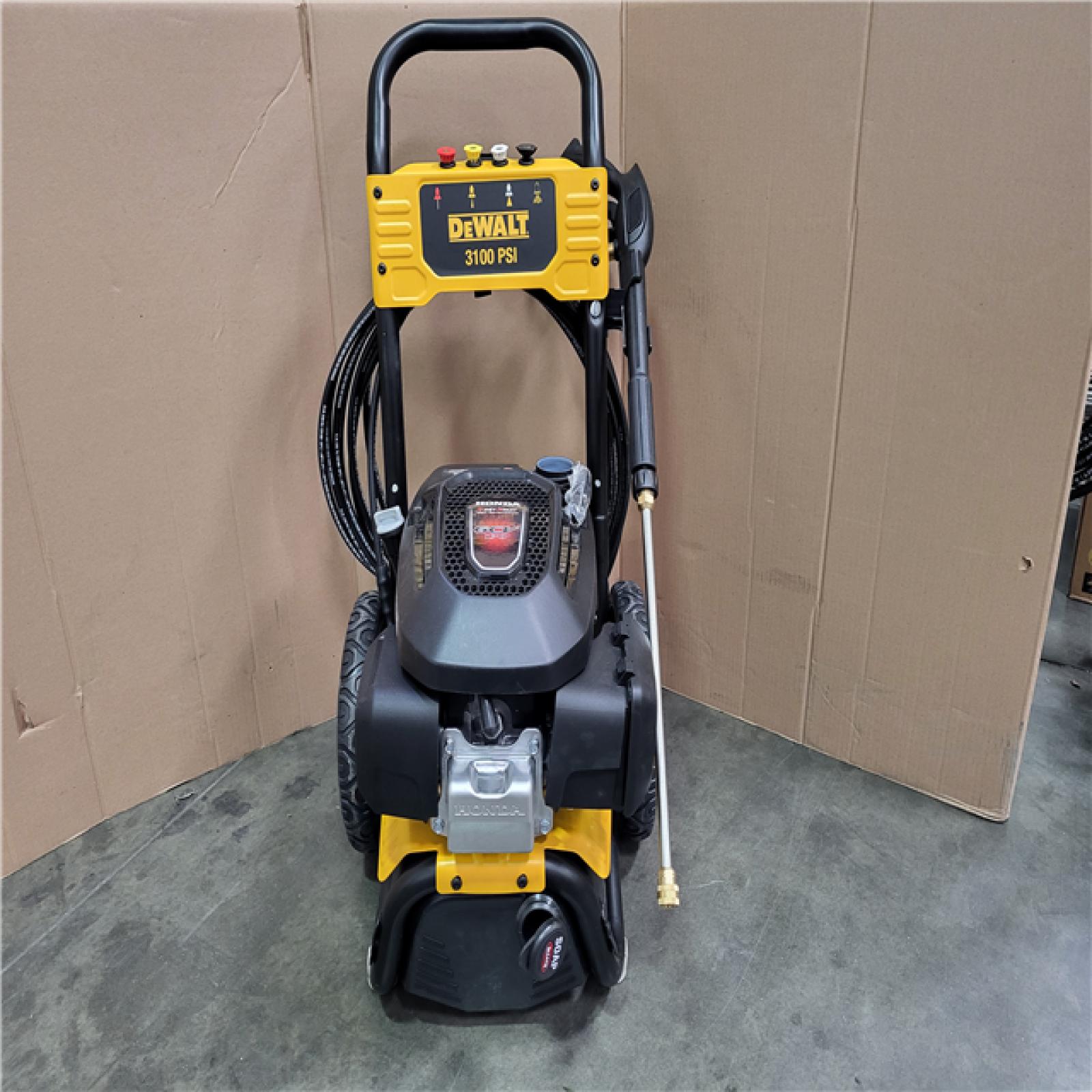 CALIFORNIA AS-IS DEWALT HIGH PERFORMANCE EASY START HONDA GVC 170 3100 PSI GAS PRESSURE WASHER