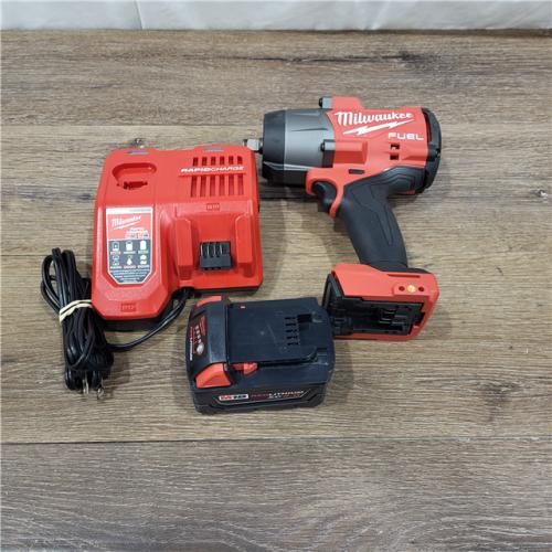 AS-IS Milwaukee 2967-21B M18 FUEL 1/2 High Torque Impact Wrench W/ Friction Ring 5.0Ah Kit