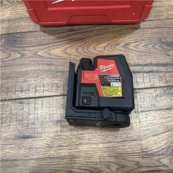 AS-IS MILWAUKEE 100 Ft. REDLITHIUM Lithium-Ion USB Green Rechargeable Cross Line Laser Level with Charger