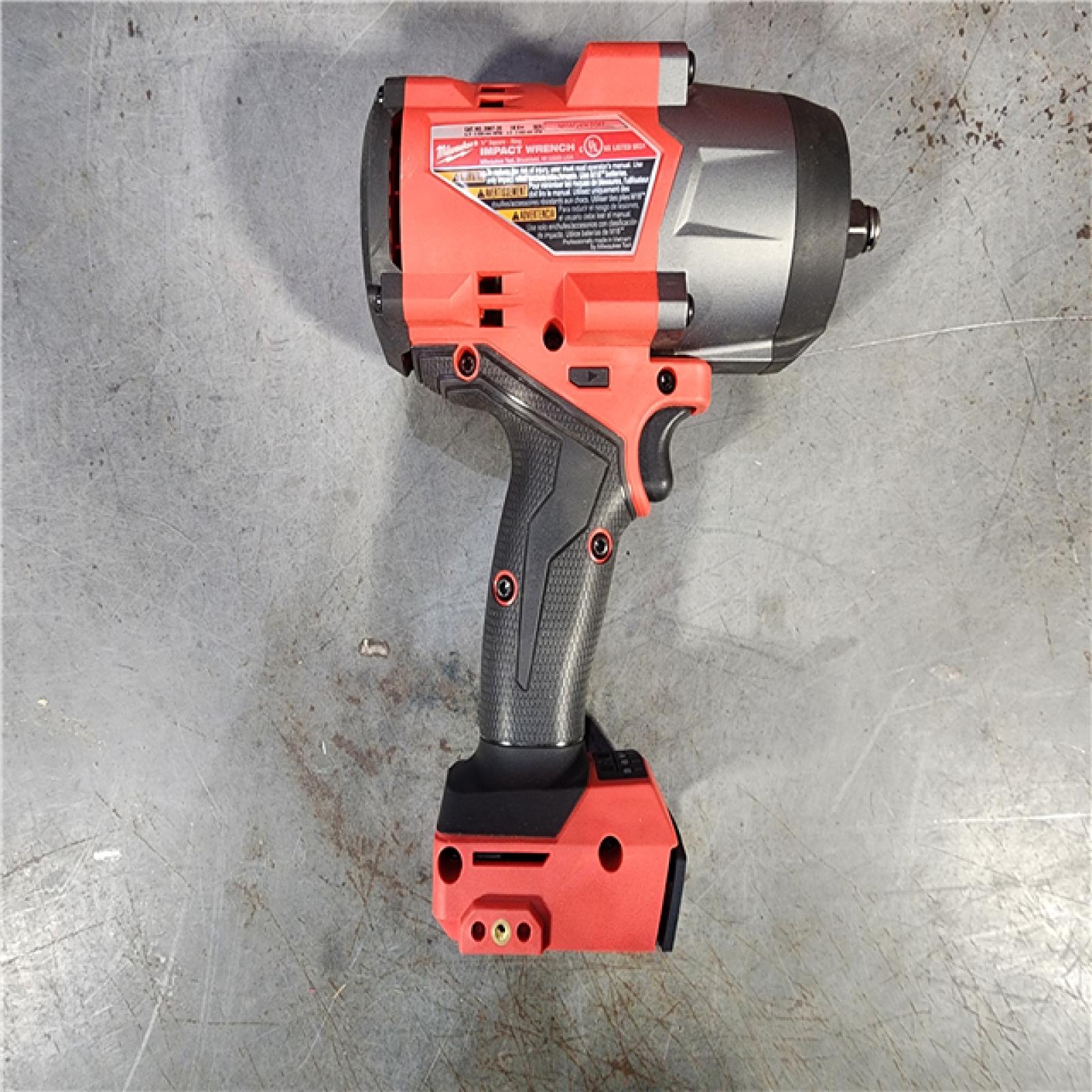 HOUSTON LOCATION - AS-IS Milwaukee M18 FUEL 18V Lithium-Ion Brushless Cordless 1/2 in. Impact Wrench with Friction Ring (Tool-Only)