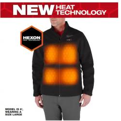 NEW! - Milwaukee Men's Medium M12 12V Lithium-Ion Cordless AXIS Black Heated Jacket Kit with (1) 3.0 Ah Battery and Charger