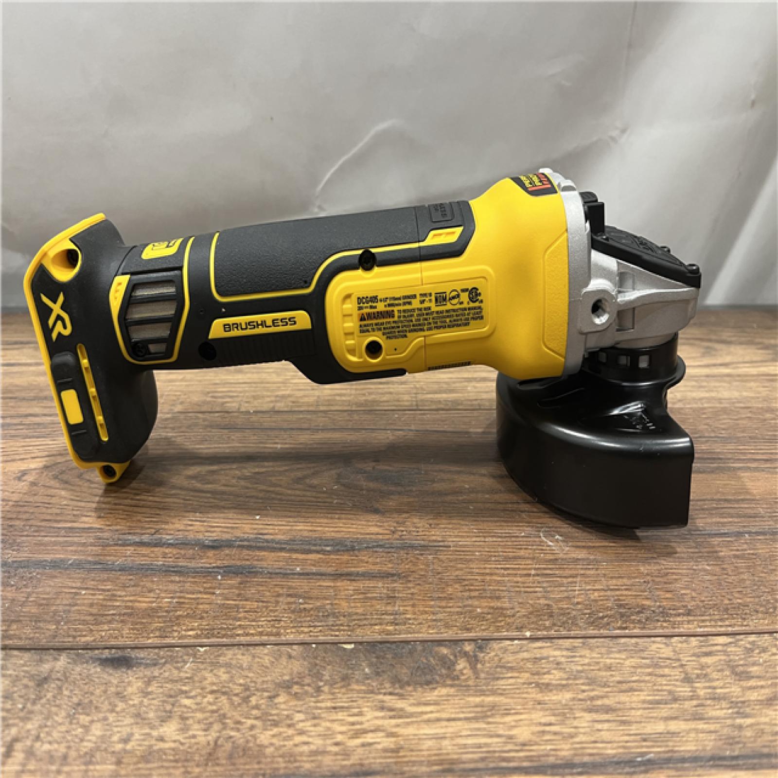 AS-IS DeWalt DCG405B 20V Max XR 4.5-Inch Slide Switch Small Angle Grinder (Tool Only)