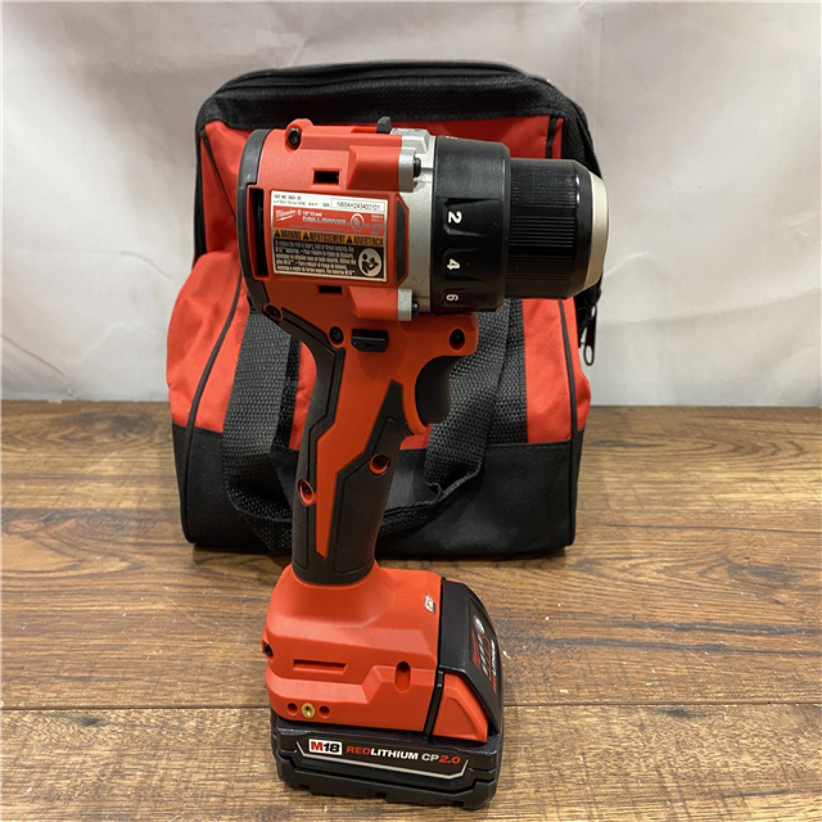 AS IS Milwaukee M18 Compact Next Gen 1/2 in. Brushless Cordless Drill/Driver Kit (Battery & Charger)