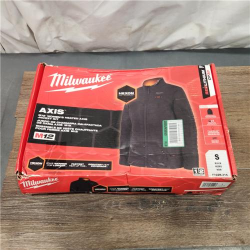 AS-IS Milwaukee M12 12V Womens Heated Axis Jacket with Battery, Black, Size Medium - F102B-21M