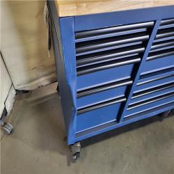 CALIFORNIA AS IS husky 84in. 22-drawer mobile workbench