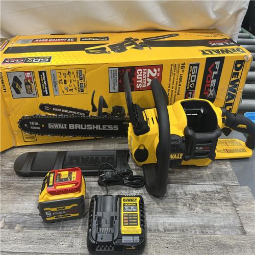 AS-IS DeWalt FLEXVOLT 60V MAX Lithium-Ion Brushless Cordless 16in. Chainsaw Kit