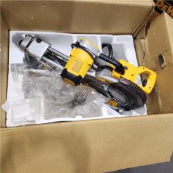 AS-IS DEWALT 15 Amp Corded 12 in. Double Bevel Sliding Compound Miter Saw with XPS Technology, Blade Wrench and Material Clamp