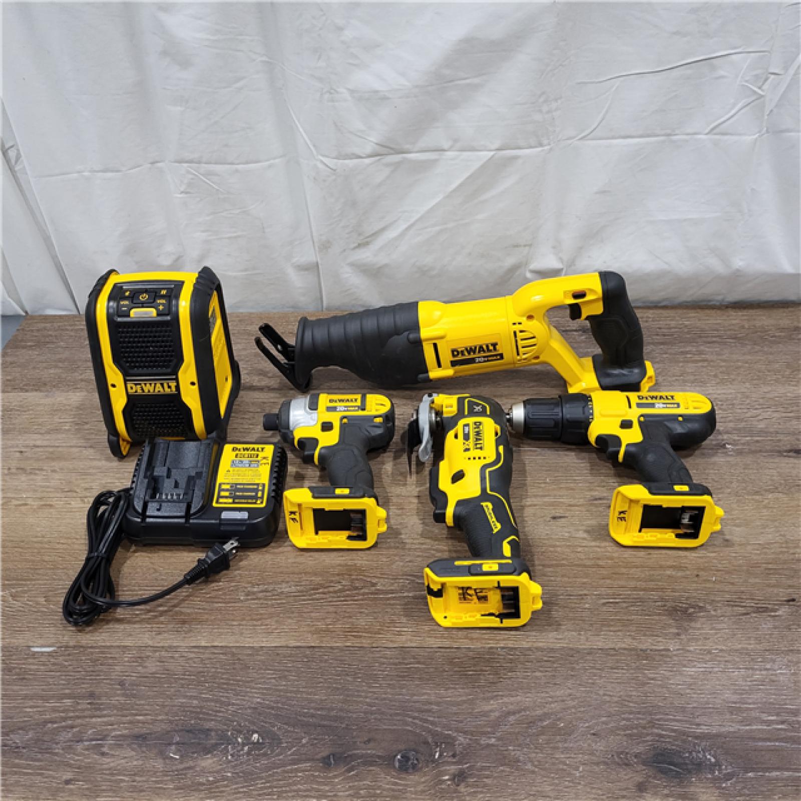 AS-IS Dewalt 20V MAX 9-Tool Power-Tool Combo Kit W/ Soft Case Including 2 Batteries & Charger