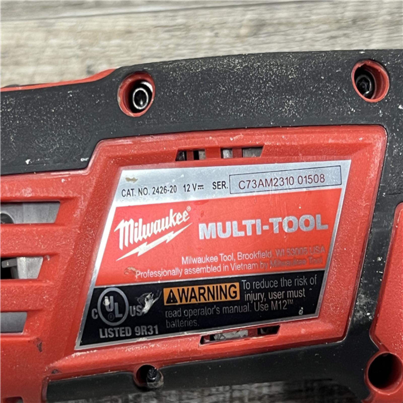 AS-IS Milwaukee M12 12-Volt Lithium-Ion Cordless Oscillating Multi-Tool (Tool-Only)