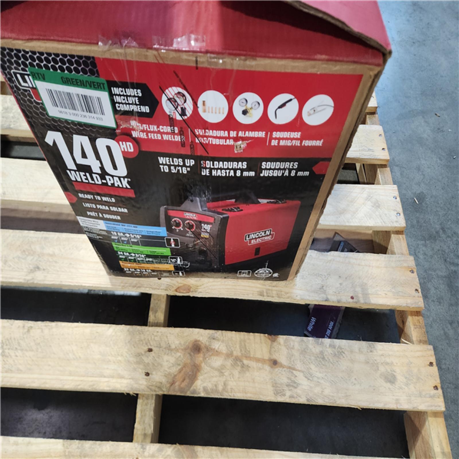 California AS-IS Lincoln Eletectric 140 Amp Weld Pak 140 HD