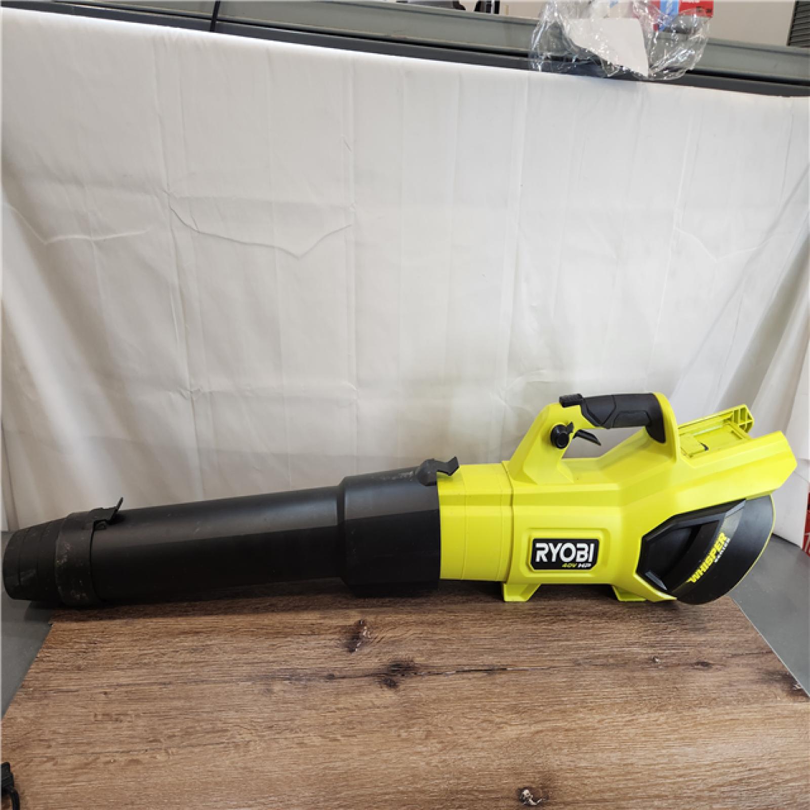 AS-IS RYOBI 40V HP Brushless Cordless 190 MPH 730 CFM Jet Fan Leaf Blower Kit