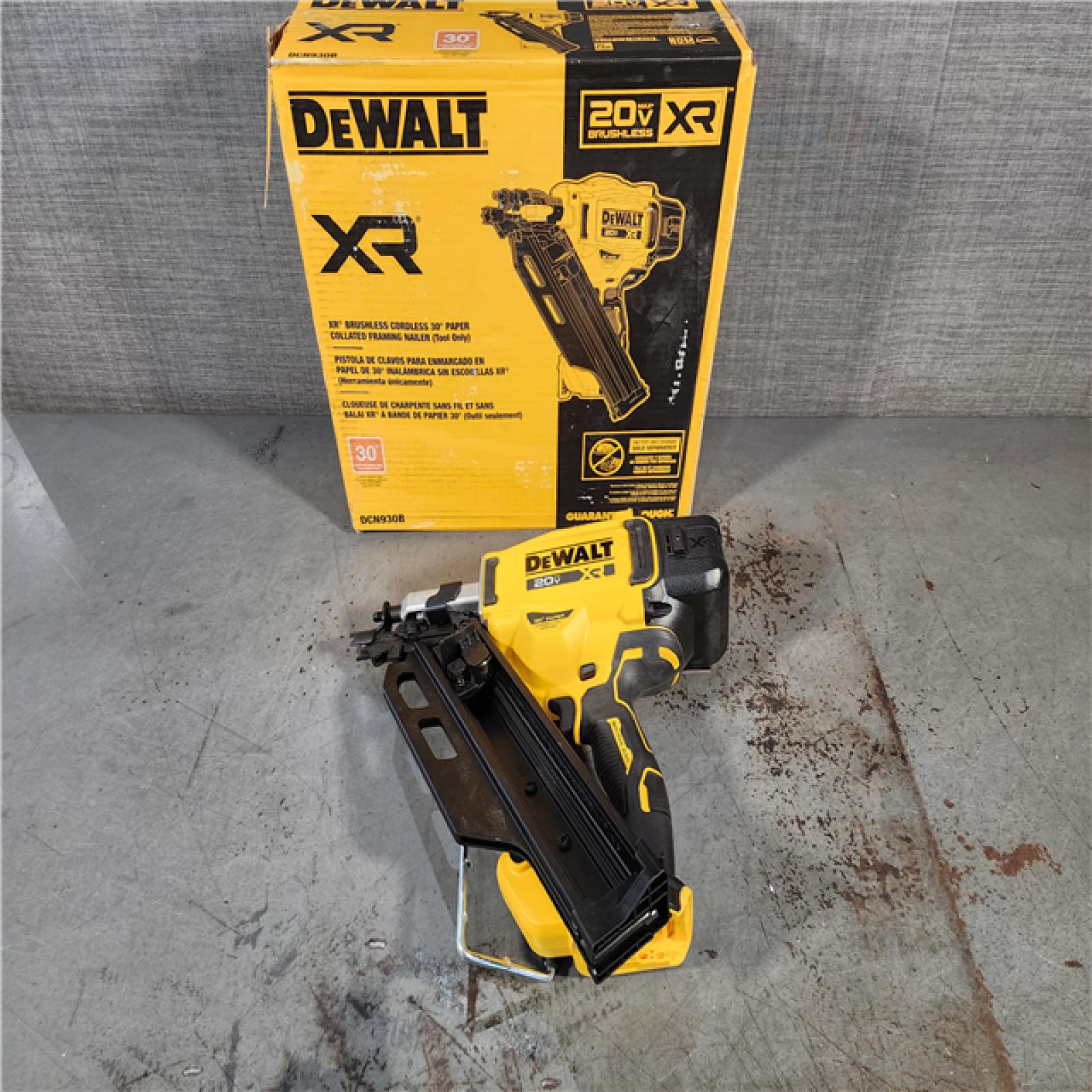 HOUSTON LOCATION - AS-IS DEWALT 20-Volt 30Â° Cordless Framing Nailer (Tool-Only)