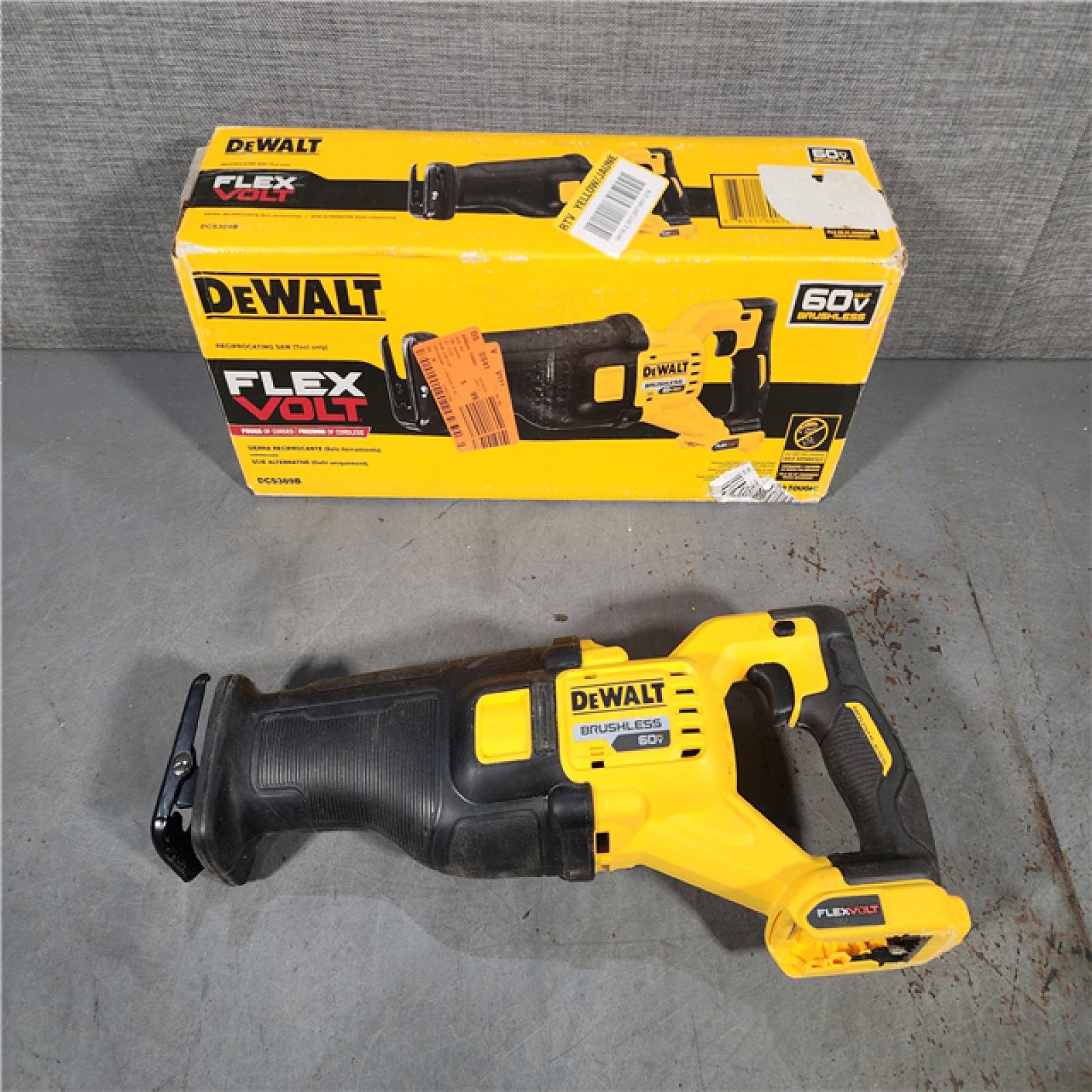 HOUSTON LOCATION - AS-IS DeWalt DCS389B FLEXVOLT 60V MAX Cordless Brushless Reciprocating Saw (Tool-Only)