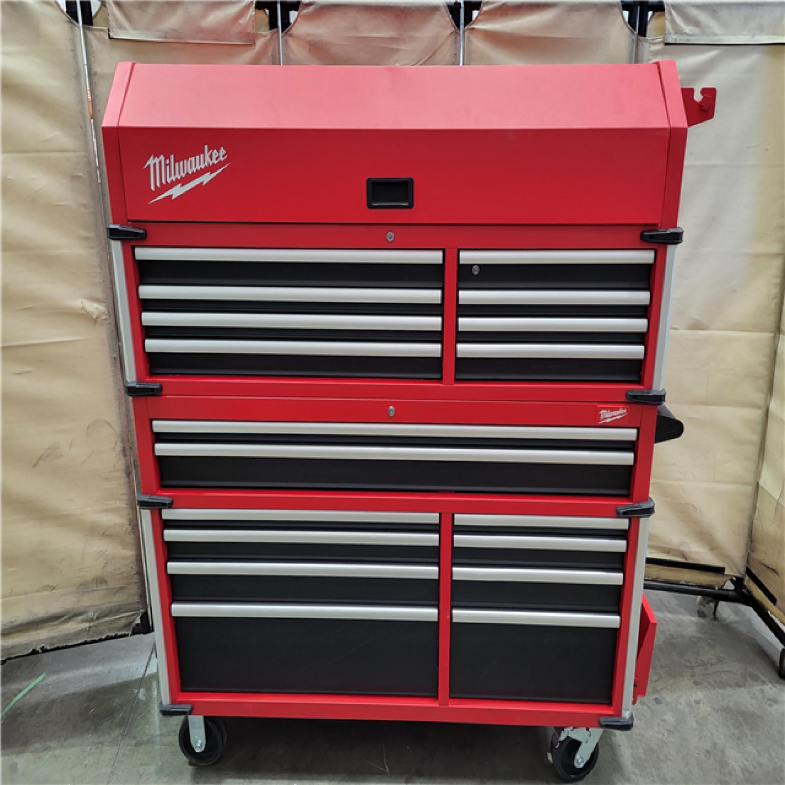 CALIFORNIA AS IS 57in Milwaukee tool chest