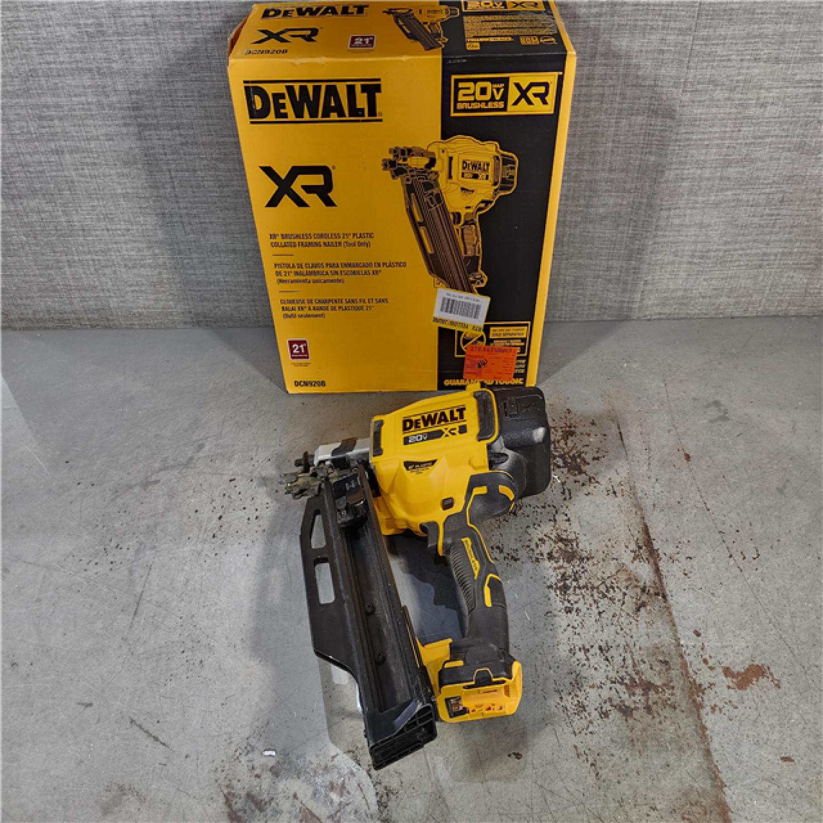 HOUSTON LOCATION - AS-IS DEWALT 20-Volt 21Â° Cordless Framing Nailer (Tool-Only)