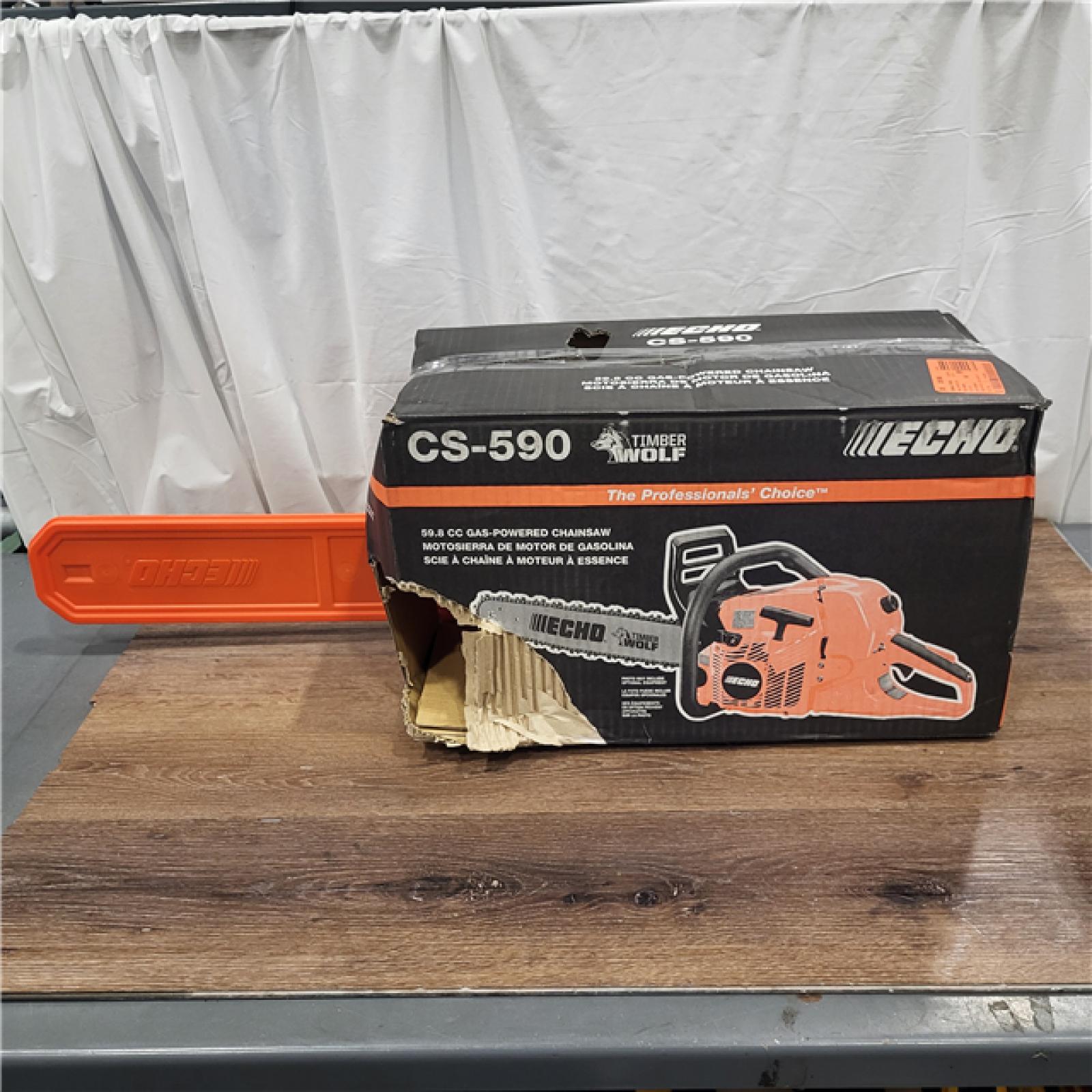 AS-IS ECHO 20 in. 59.8 Cc Gas 2-Stroke Rear Handle Timber Wolf Chainsaw