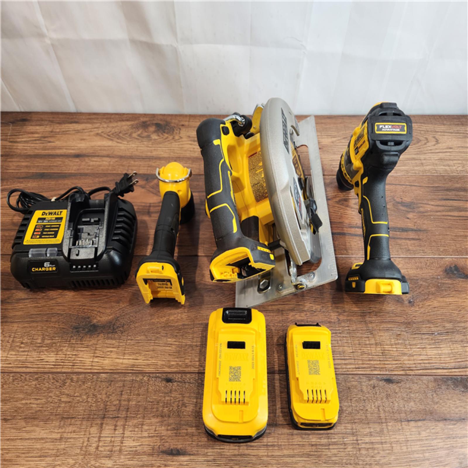 AS-IS DeWalt 20V MAX PowerStack Brushless Cordless (3-Tool) Combo Kit