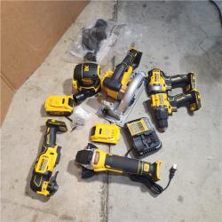 Houston location AS-IS Dewalt 20-Volt MAX ToughSystem Lithium-Ion 6-Tool Cordless Combo Kit