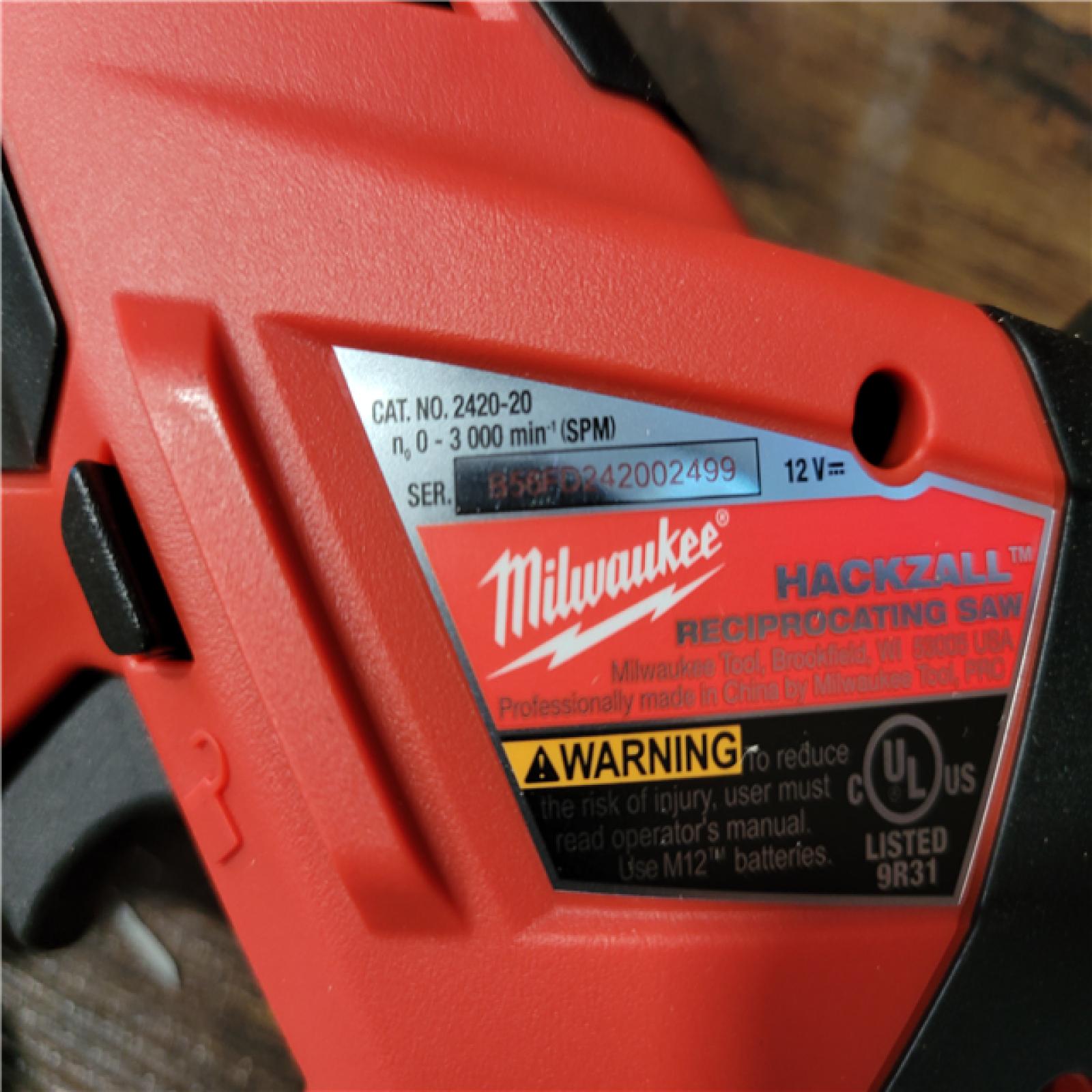 CALIFORNIA AS-IS MILWAUKEE M12 5-TOOL COMBO KIT (1 BATTERY,CHARGER,AND BAG INCLUDED)