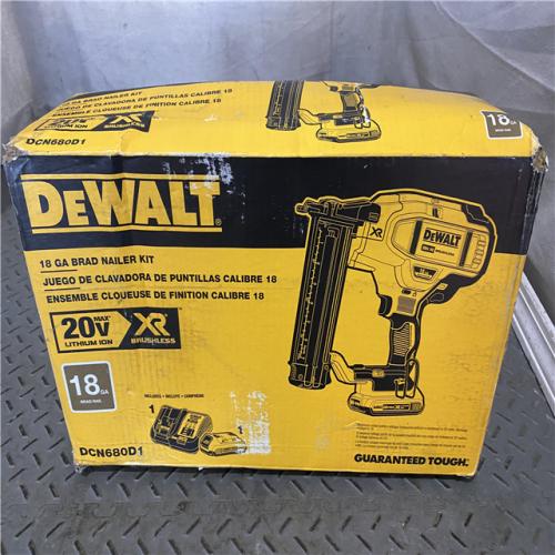 Houston location AS-IS DEWALT 20V MAX XR 18 Gauge Brad Nailer Kit