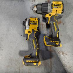 HOUSTON LOCATION - AS-IS DEWALT 20V MAX XR Hammer Drill and ATOMIC Impact Driver 2 Tool Cordless Combo Kit with (2) 4.0Ah Batteries, Charger, and Bag