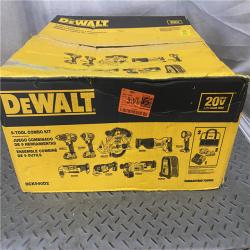 Houston location AS-IS DEWALT 20V MAX Cordless 9 Tool Combo Kit with (2) 20V 2.0Ah Batteries and Charger