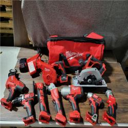 CALIFORNIA USED MILWAUKEE M18 9-TOOL COMBO KIT (1 BATTERY, 1 CHARGER, AND BAG INCLUDED