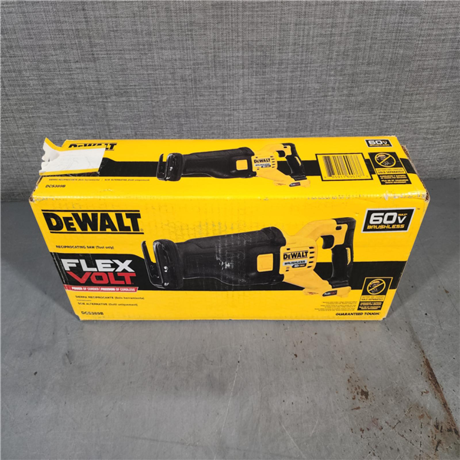 HOUSTON LOCATION - AS-IS DeWalt DCS389B FLEXVOLT 60V MAX Cordless Brushless Reciprocating Saw (Tool-Only)