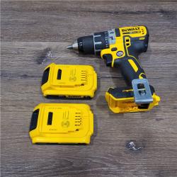 AS-IS Dewalt 20-Volt MAX XR Lithium-Ion Cordless 1/2 in. Brushless Compact Drill/Driver with (2) Batteries 2Ah, Charger and Hard Case