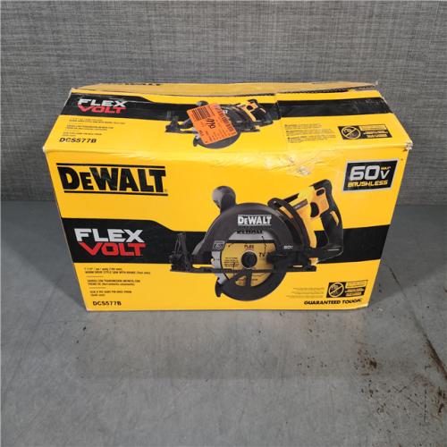 HOUSTON LOCATION - AS-IS DEWALT FLEXVOLT 60V MAX Cordless Brushless 7-1/4 in. Wormdrive Style Circular Saw (Tool Only)