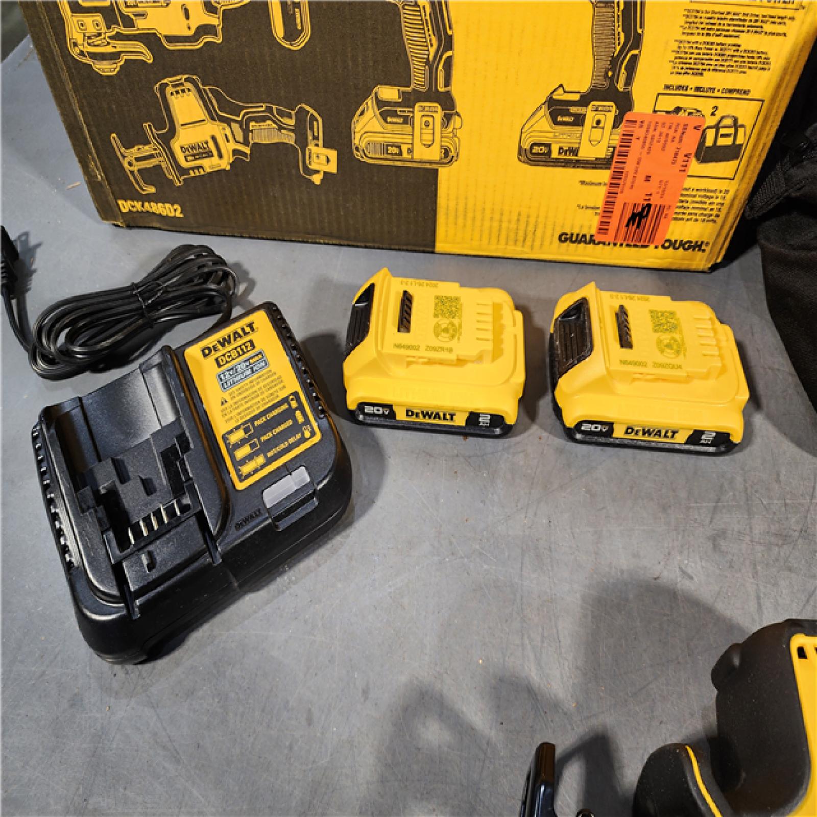 HOUSTON LOCATION - AS-IS DeWalt 20V MAX ATOMIC Cordless Brushless 4 Tool Combo Kit