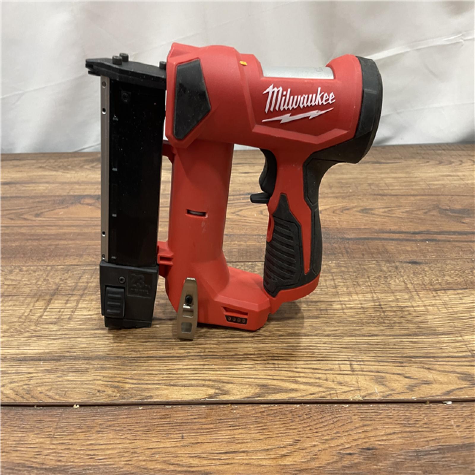 AS-IS MILWAUKEE M12 12-Volt 23-Gauge Lithium-Ion Cordless Pin Nailer (Tool-Only)