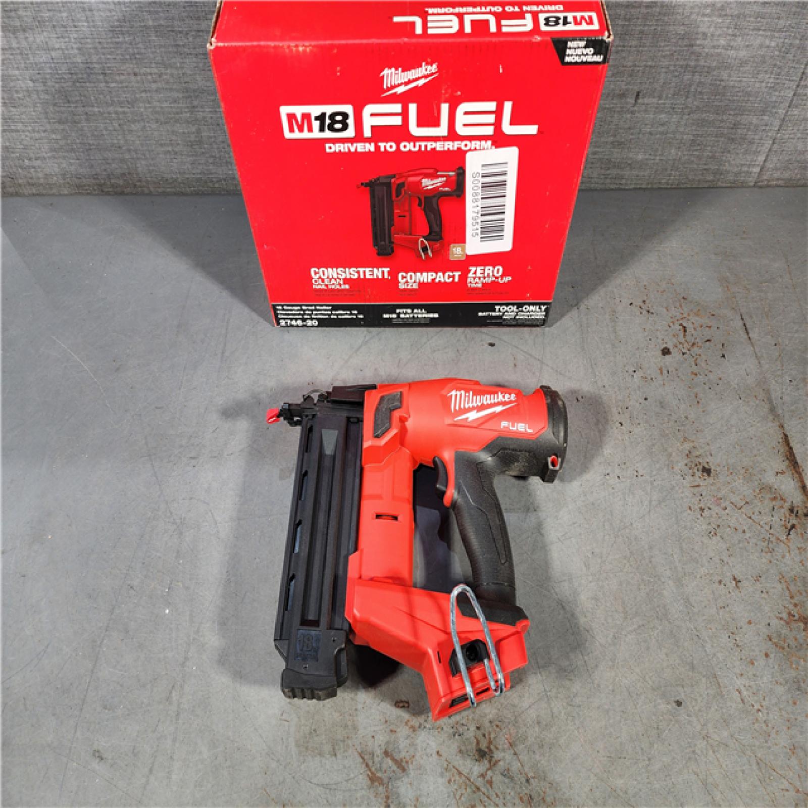 HOUSTON LOCATION - AS-IS Milwaukee M18 Fuel 18V Brushless 18-Gauge Brad Nailer 2746-20 (Bare Tool)