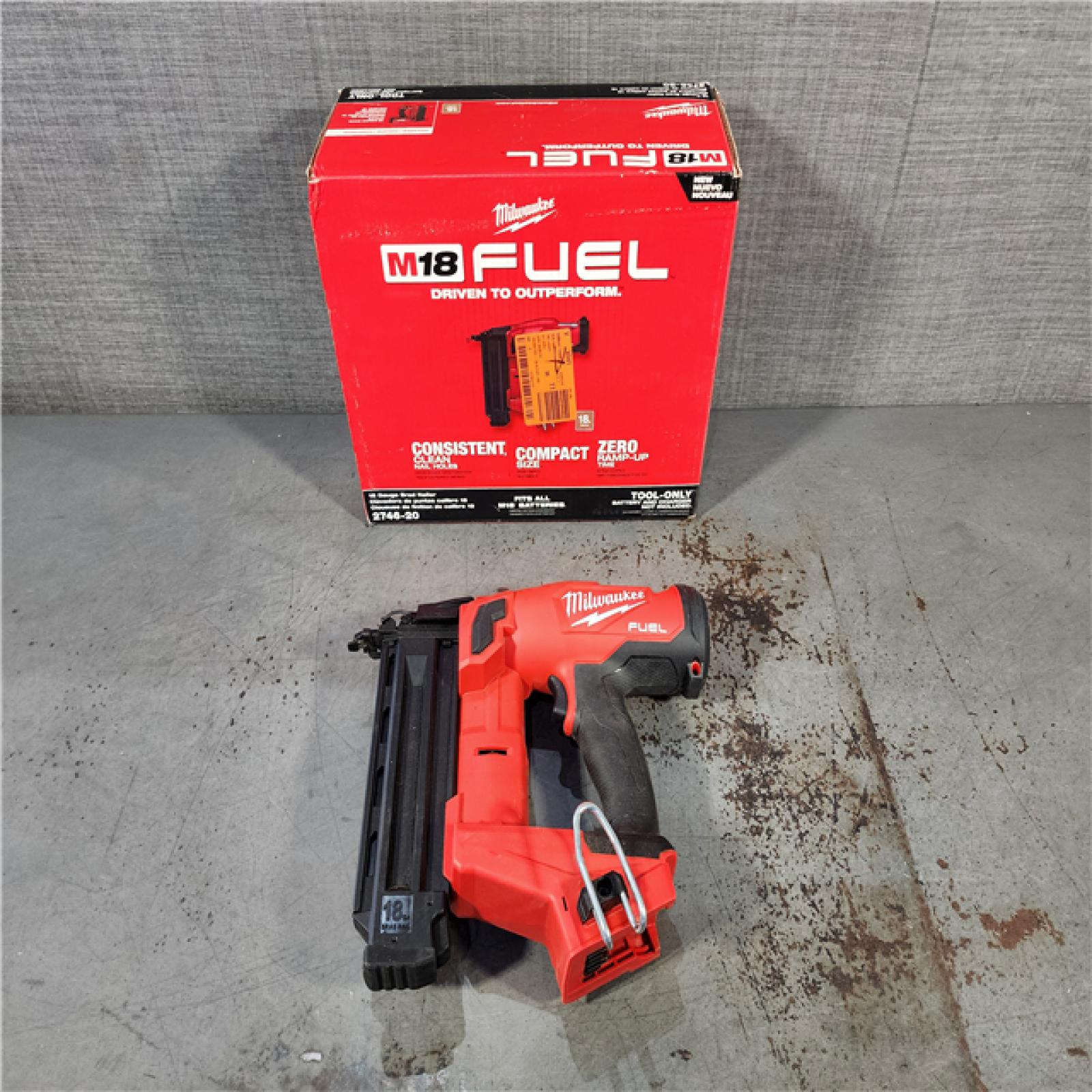 HOUSTON LOCATION - AS-IS Milwaukee M18 Fuel 18V Brushless 18-Gauge Brad Nailer 2746-20 (Bare Tool)