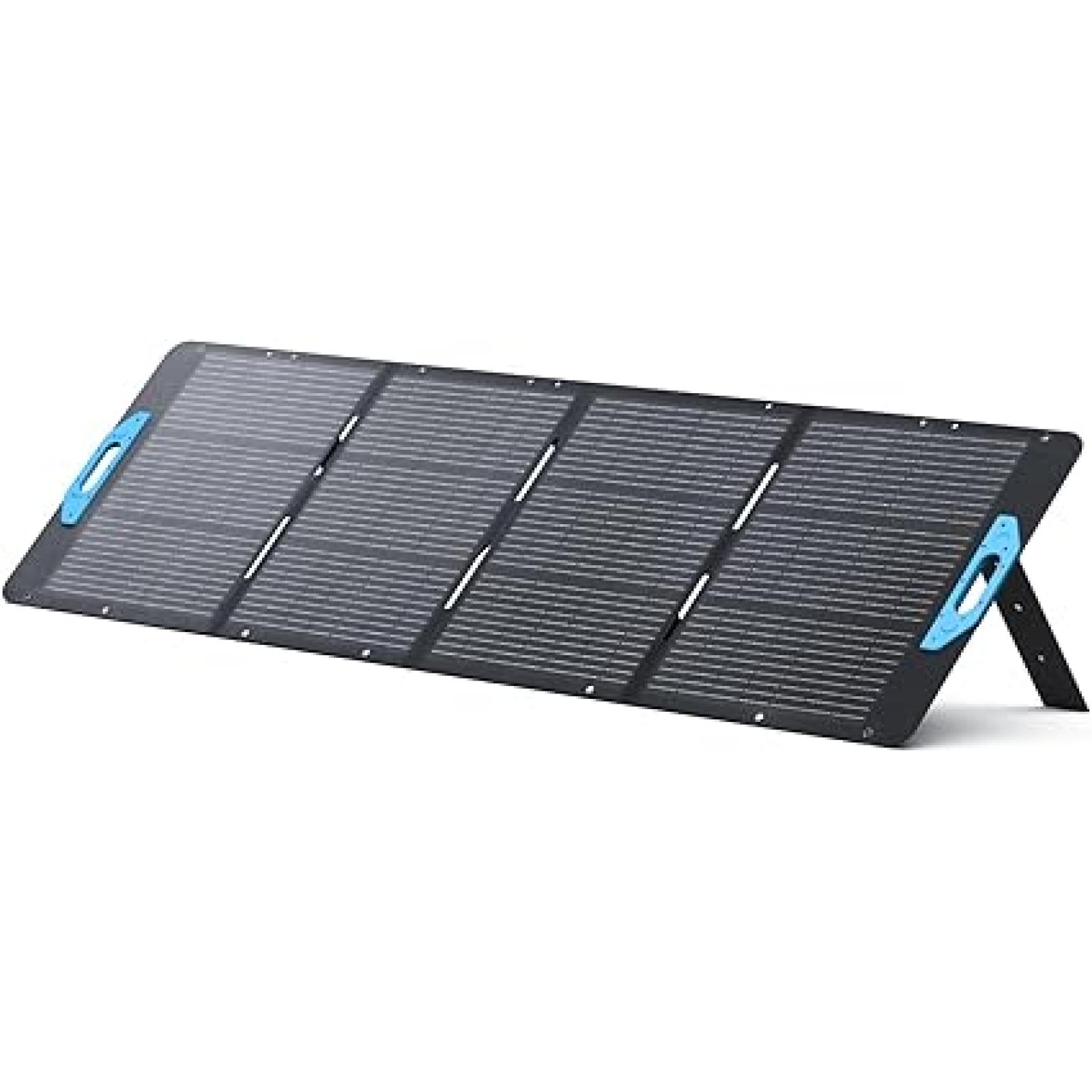 Phoenix Location Sealed Anker SOLIX PS200 Solar Panel with Adjustable Kickstand, 200W Foldable Portable Solar Charger, IP67 Waterproof, 23% Higher Energy Conversion Efficiency, for Camping, RVs, and Blackouts