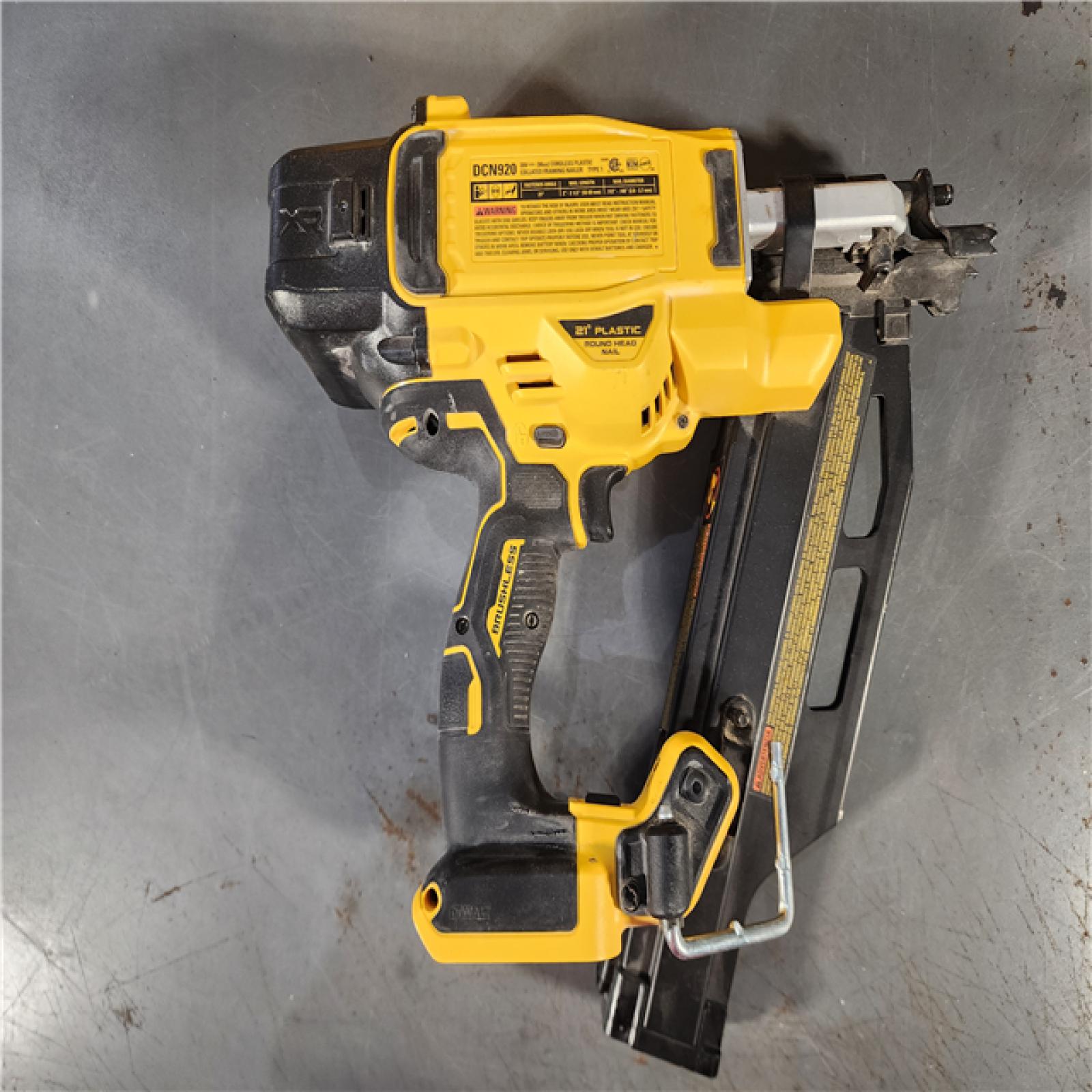 HOUSTON LOCATION - AS-IS DEWALT 20-Volt 21Â° Cordless Framing Nailer (Tool-Only)