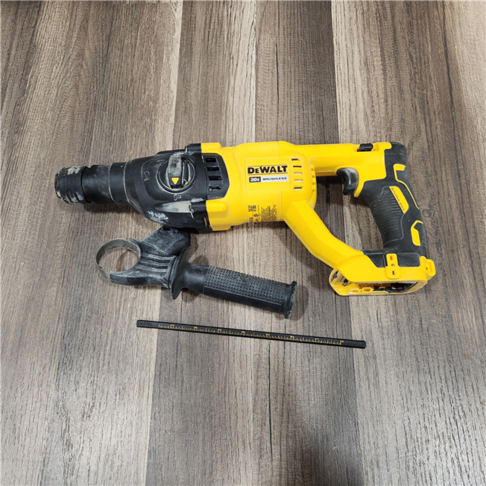 AS IS DEWALT 20V MAX Cordless Brushless 1 in. SDS Plus D-Handle Concrete and Masonry Rotary Hammer (Tool Only)