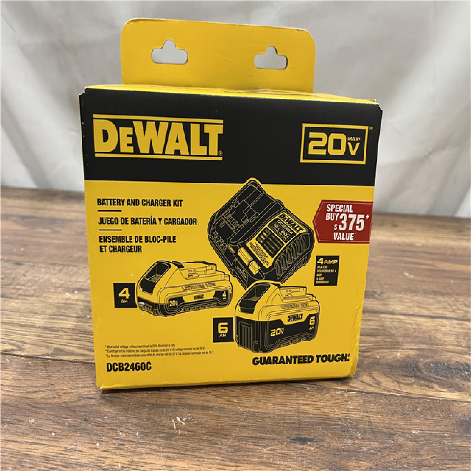 NEW - DEWALT 20V MAX Lithium-Ion 6.0Ah and 4.0Ah Battery and Charger Starter Kit