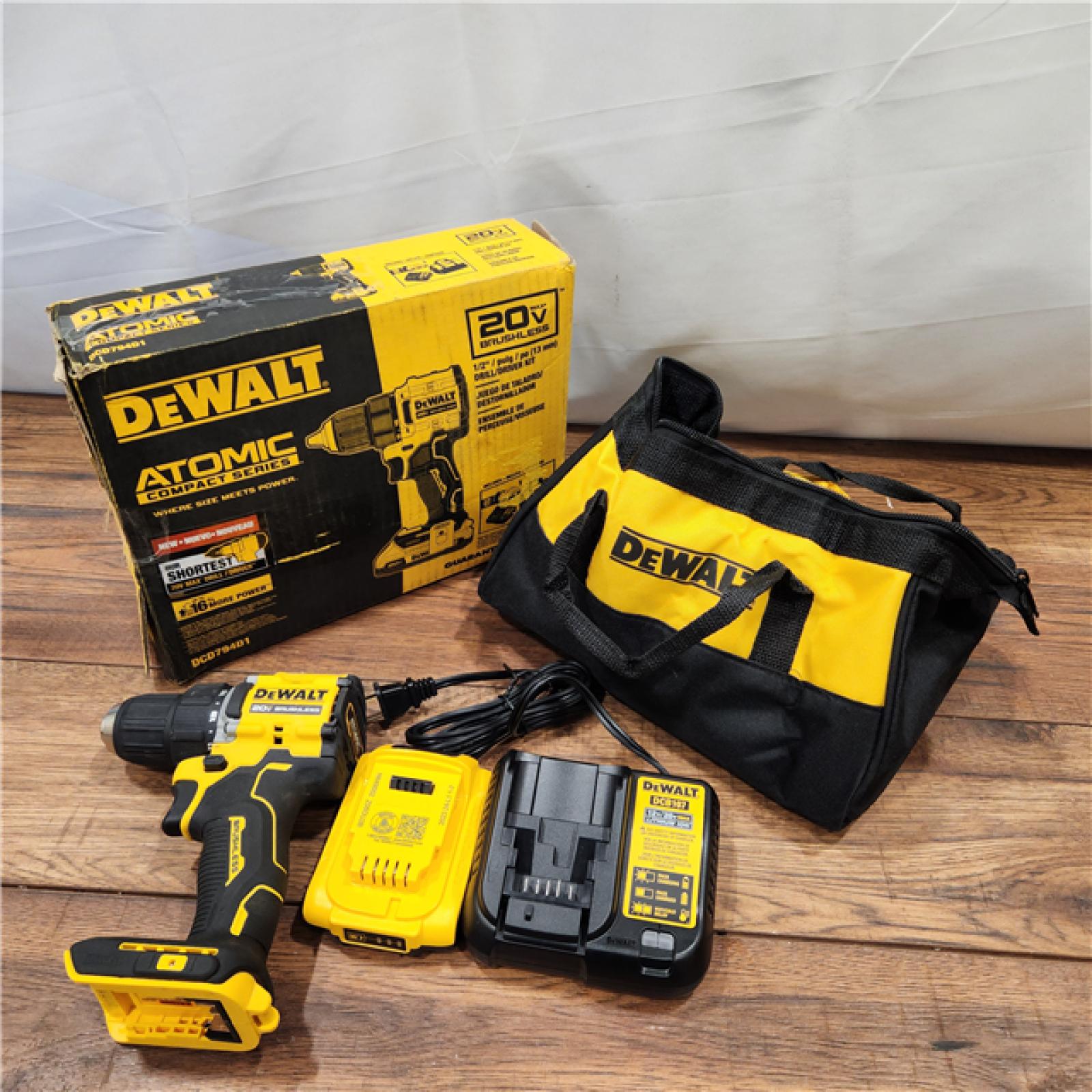 AS-IS DeWalt ATOMIC COMPACT SERIESâ„¢ 20V MAX* Brushless Cordless 1/2 in. Drill/Driver