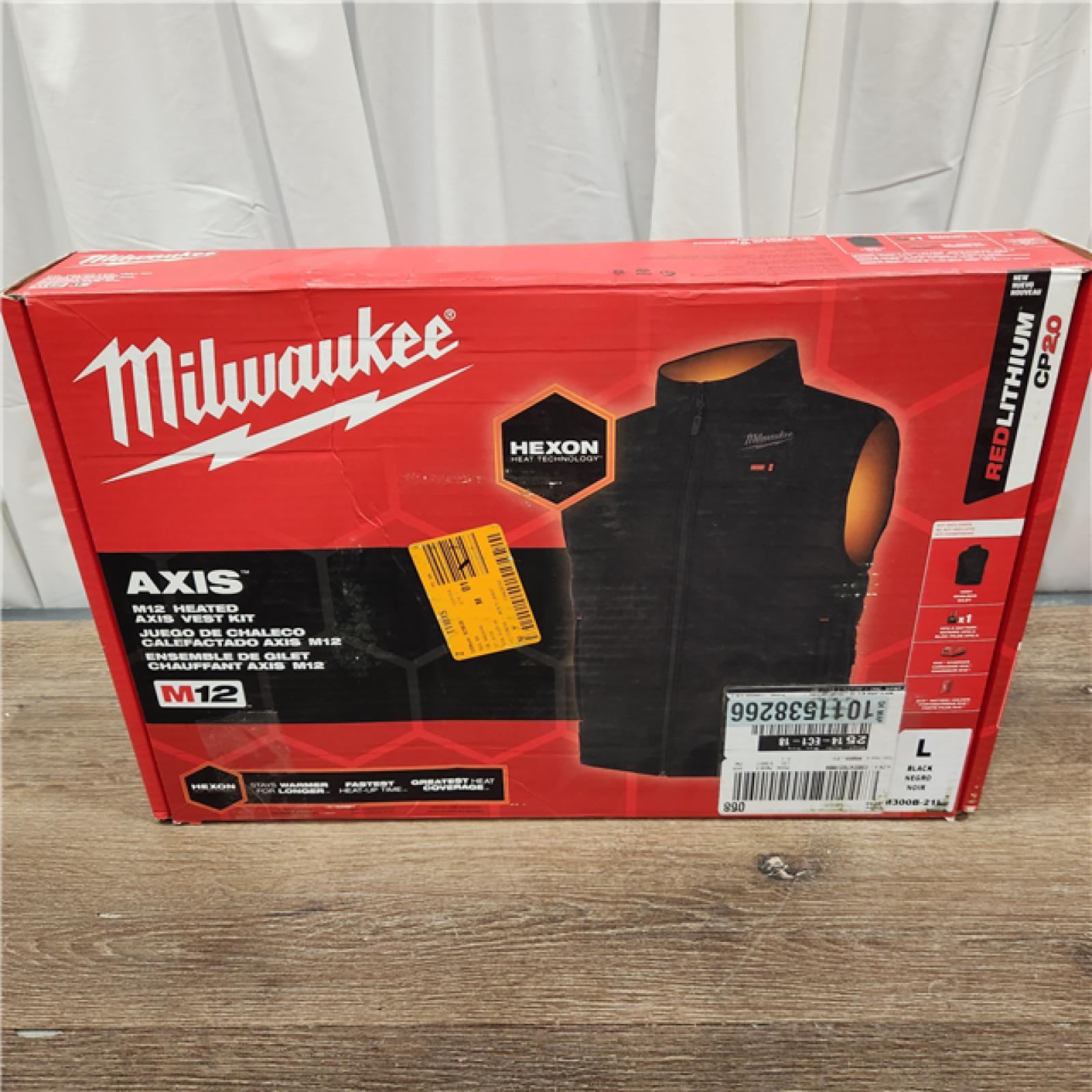 AS-IS Heated Vest,Polyester,Zipper,Men,L