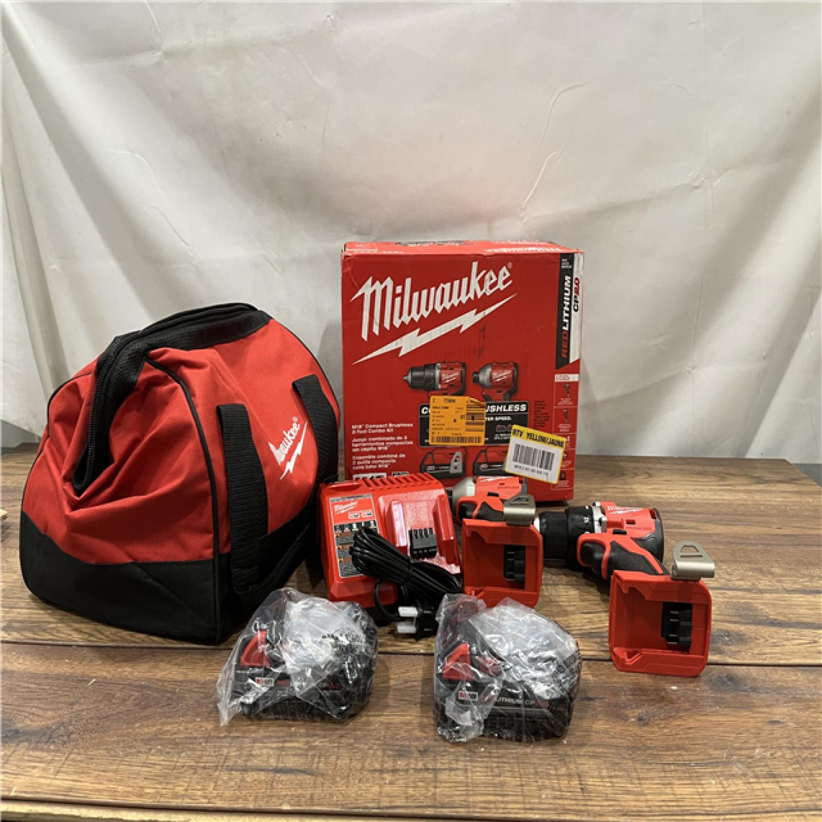 AS-IS Milwaukee M18 Compact Brushless 2-Tool Combo Kit